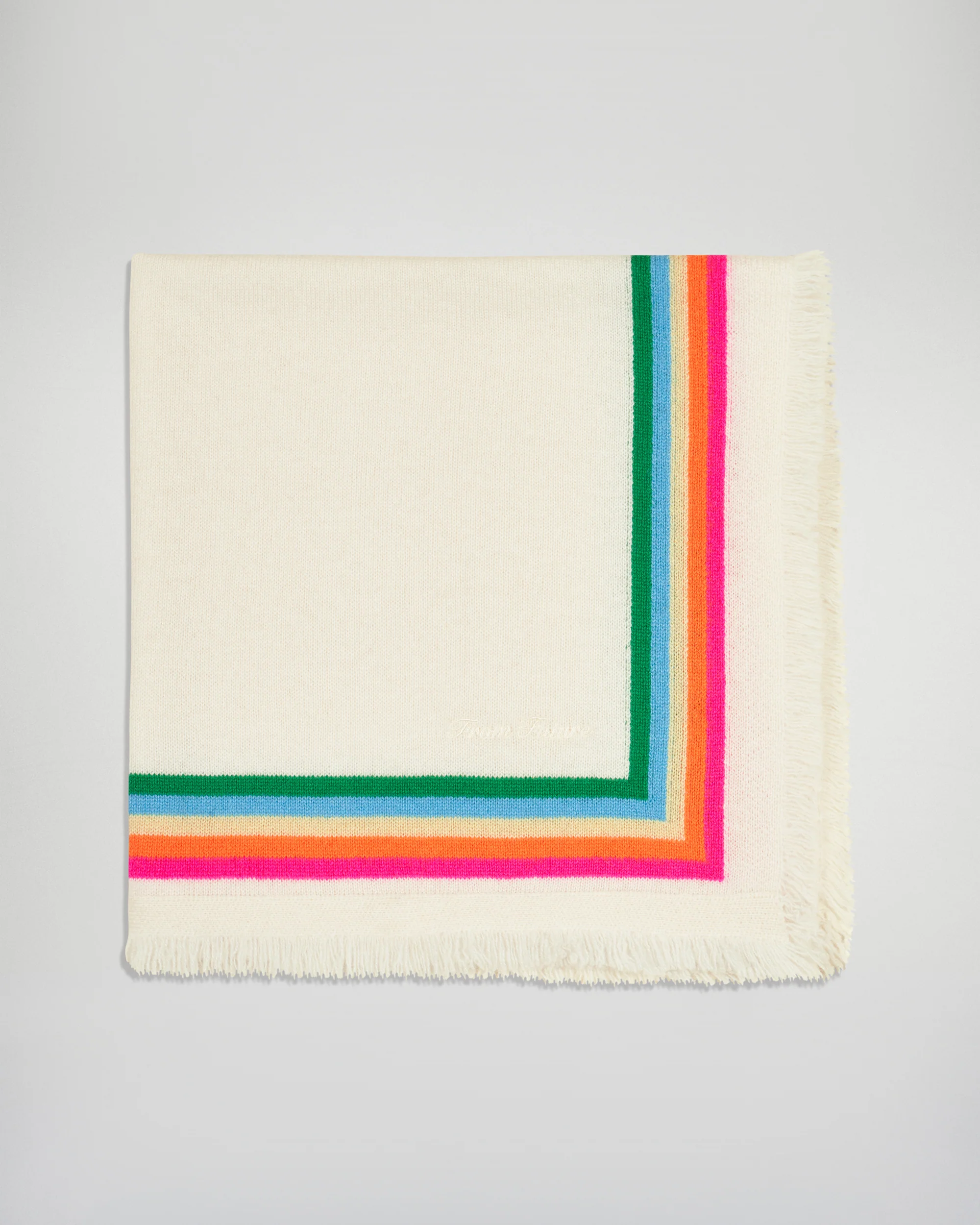 Foulard Bandes Multicolores (H25 / ACCESSOIRES / Ecru) - Image 5