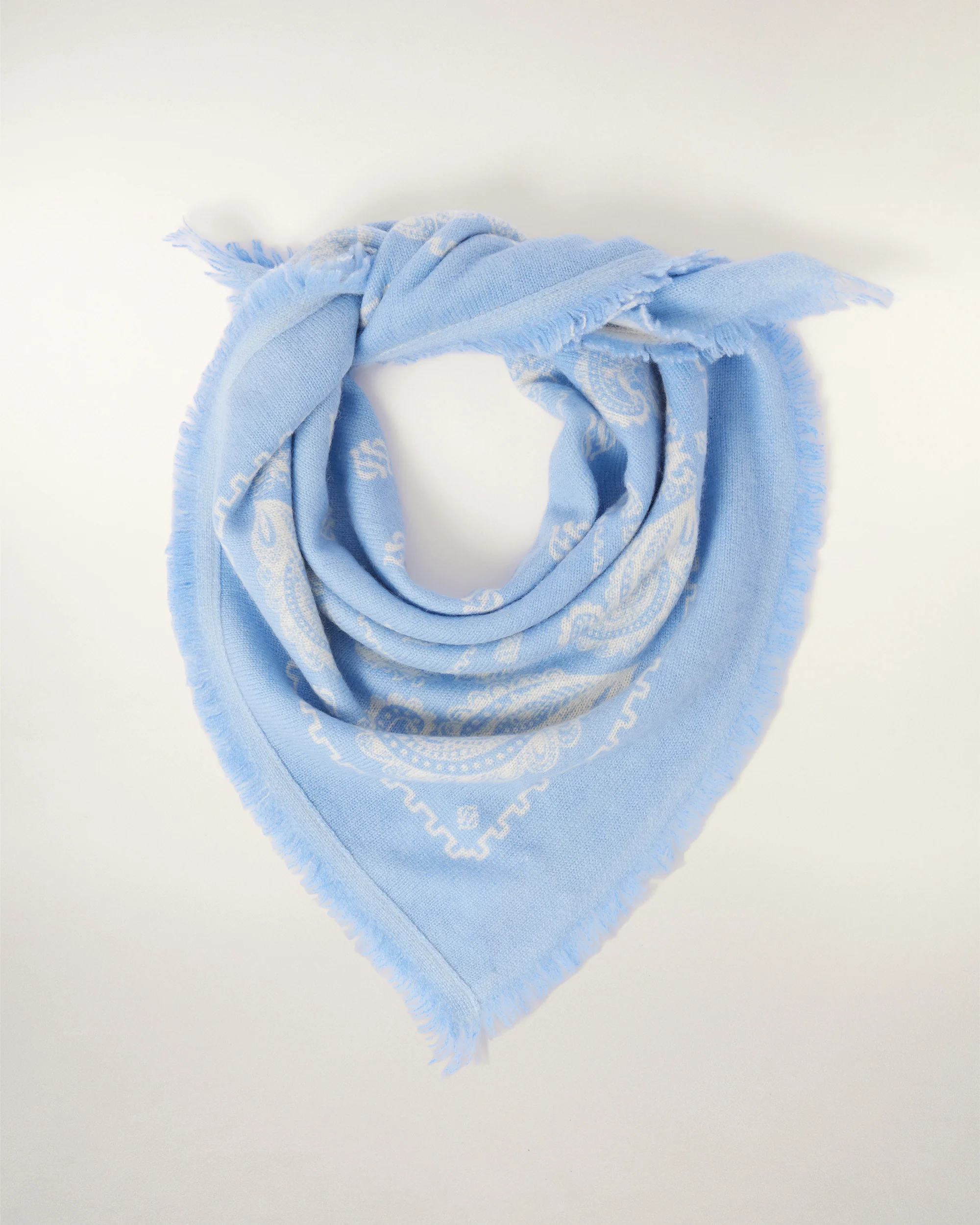 Foulard Bandana Bicolore (S26 / ACCESSOIRES / Baby Blue) - Image 5