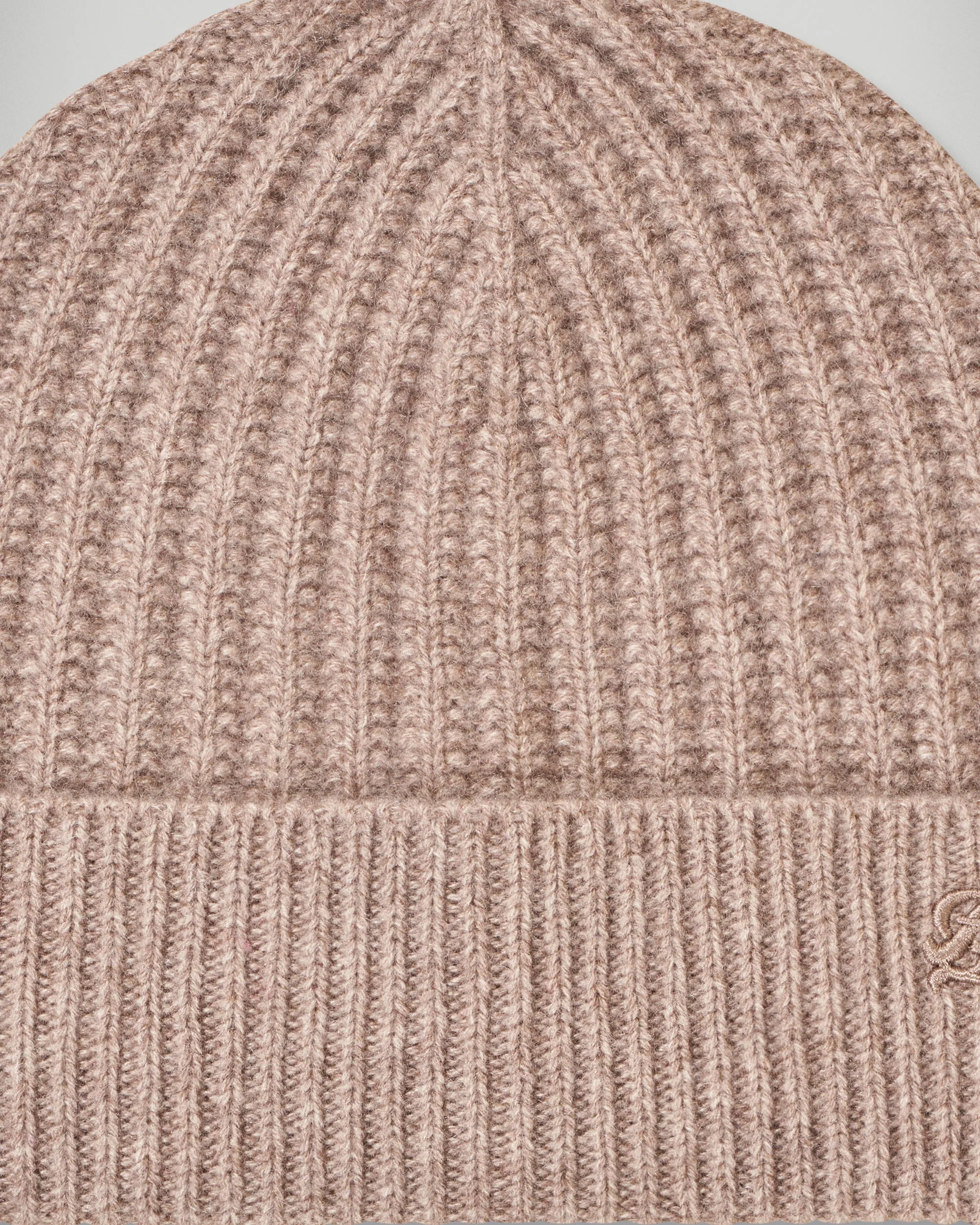 Bonnet A Revers (H25 / ACCESSOIRES / Taupe Chiné) - Image 3