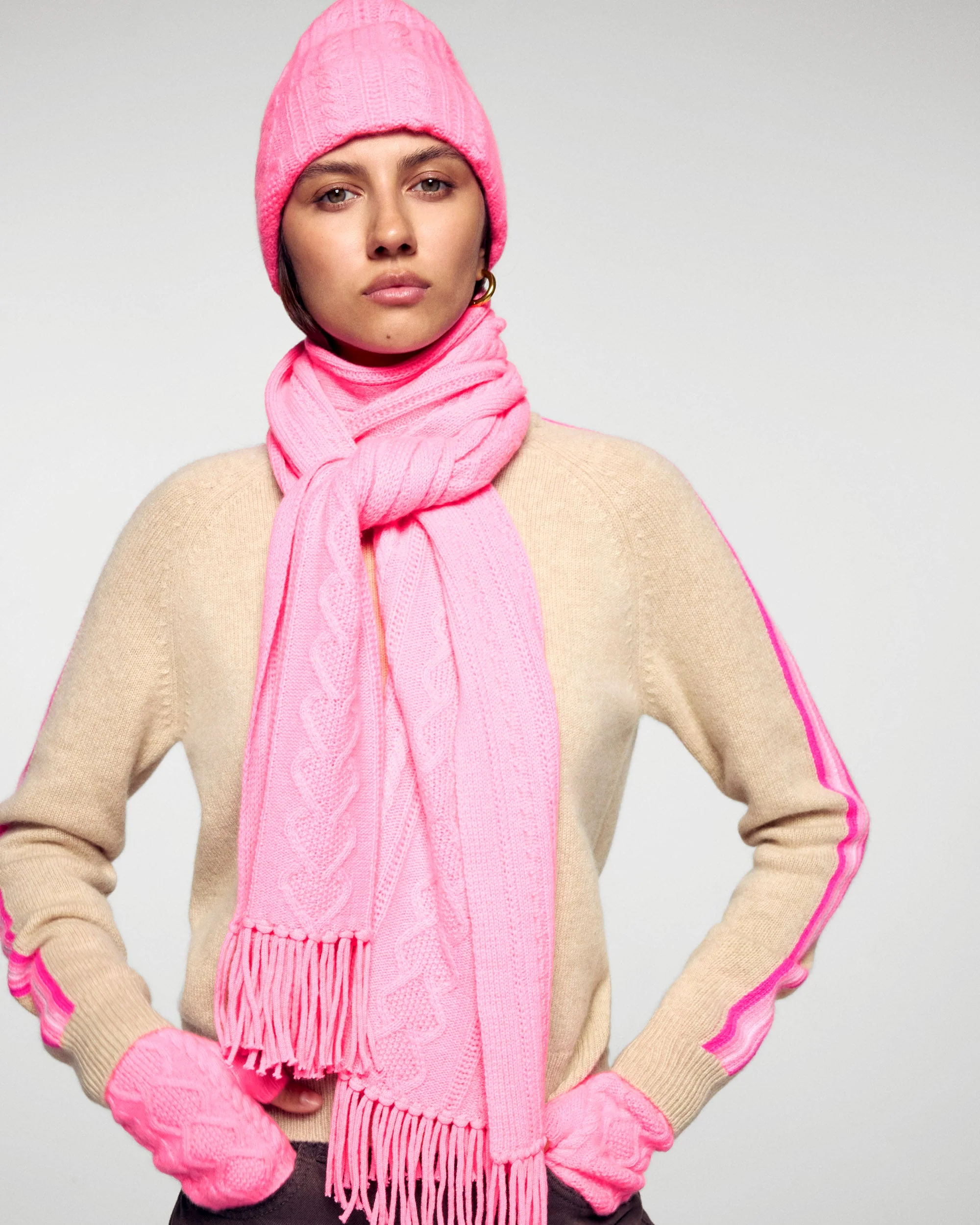 Mitaines Longues (H25 / ACCESSOIRES / Fantasy Pink) - Image 3