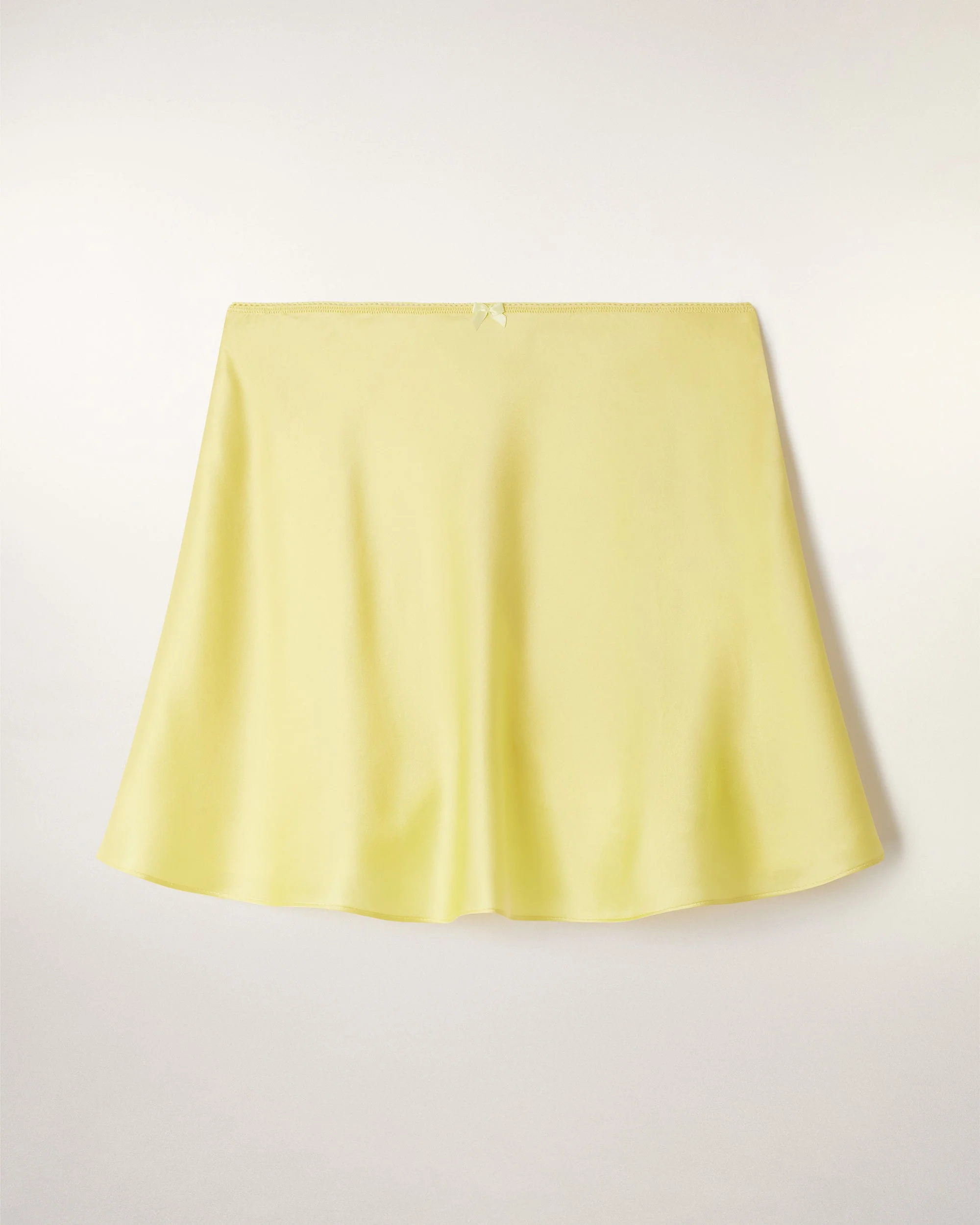 Jupe Mini à Noeud (PERM / FEMME/ Sunset Yellow) - Image 5