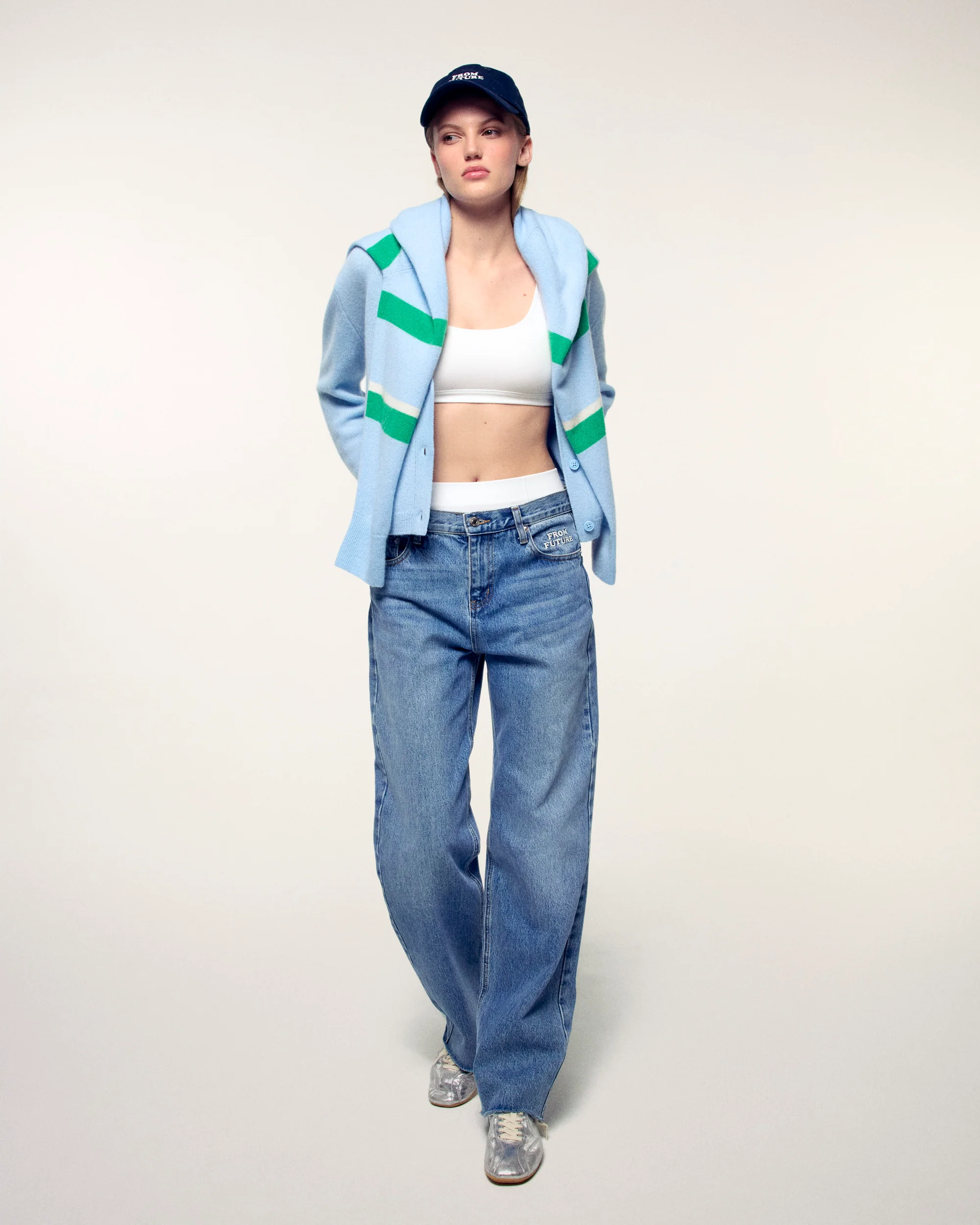 Pull Cardigan (S26 / FEMME / Baby Blue) - Image 3