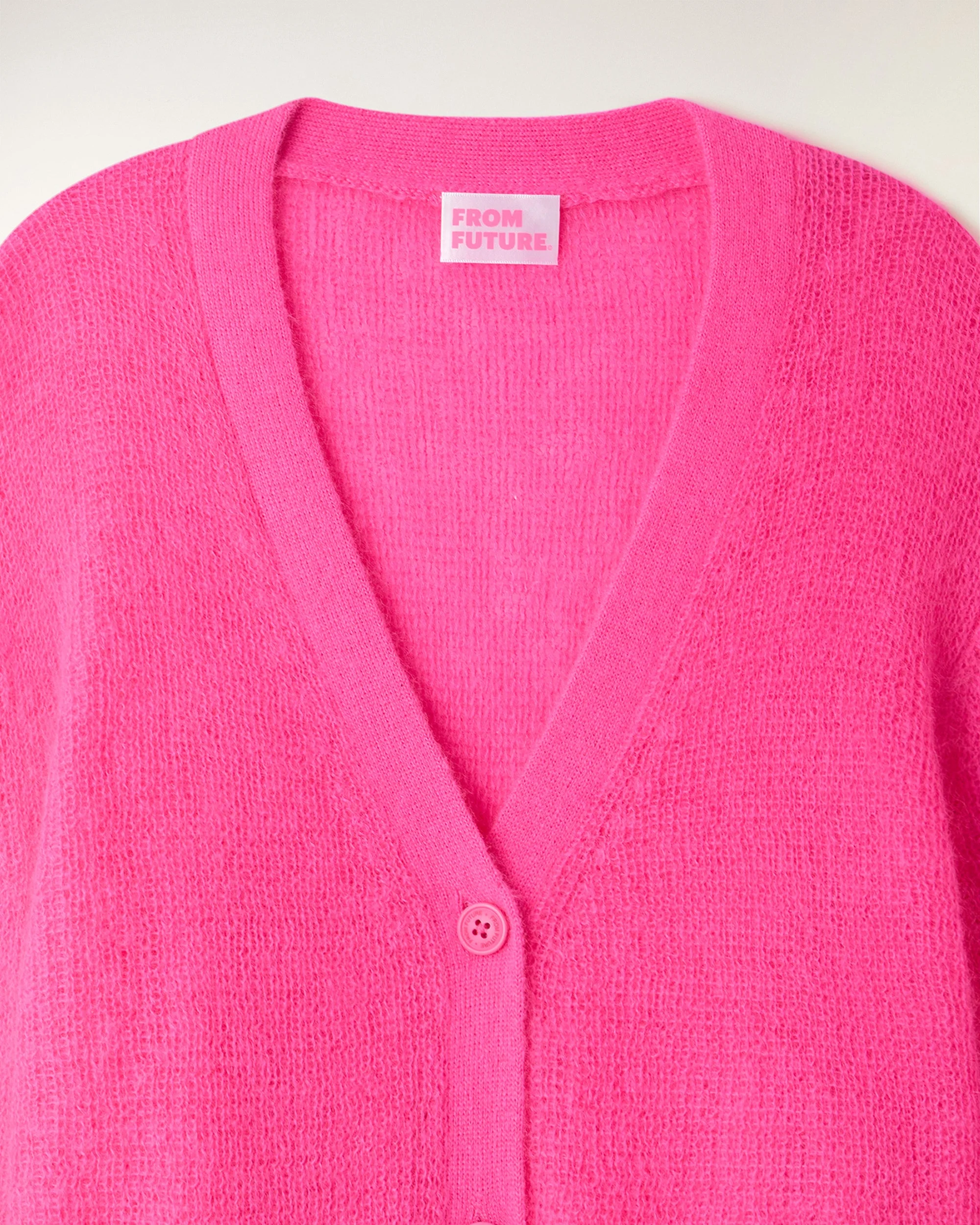 Pull Cardigan en Mohair (S26/ FEMME/ Love pink) - Image 7