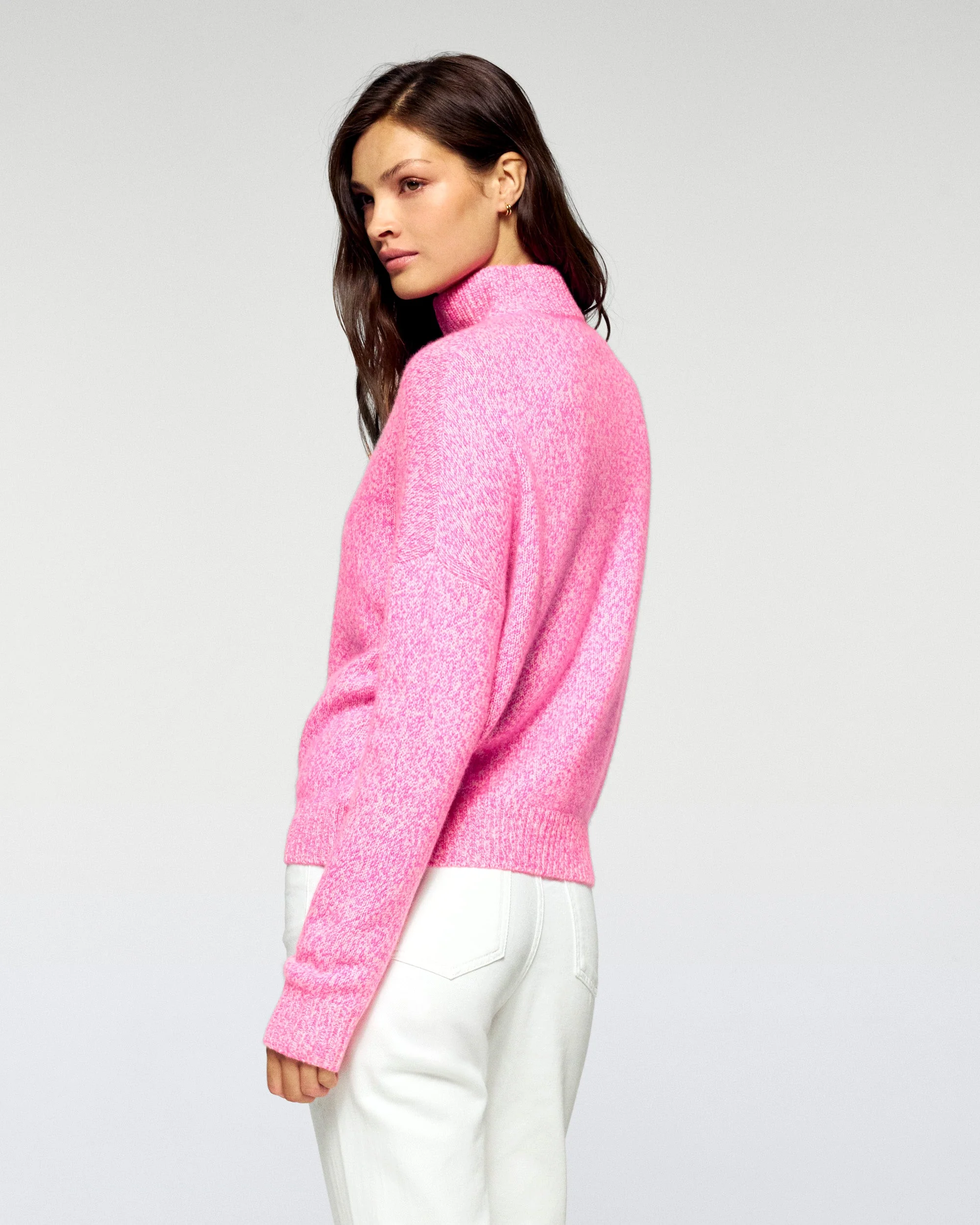 Pull Col Camionneur (H25 / FEMME / Luminous Pink) - Image 4
