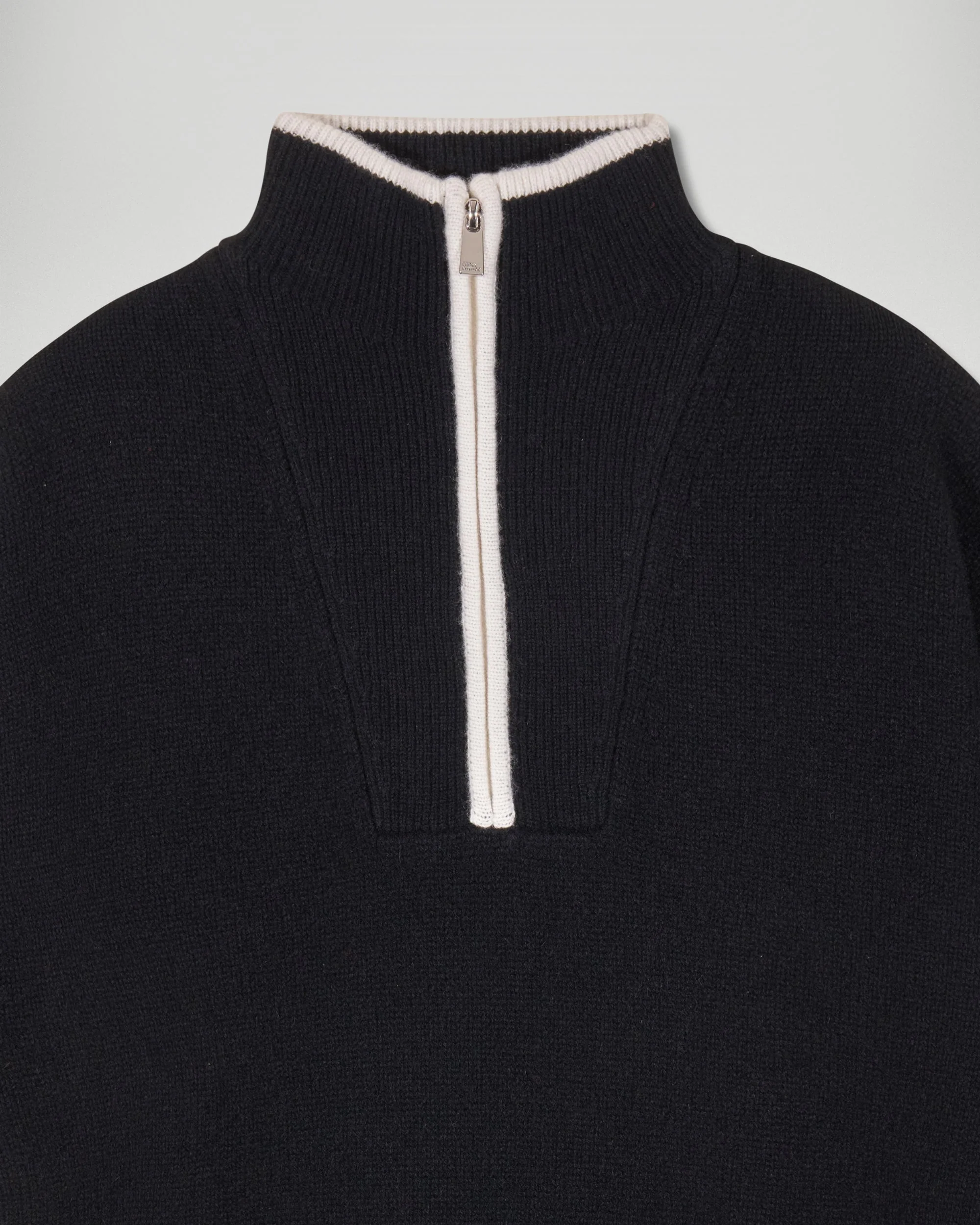 Pull Col Camionneur Liserés Contrastés (H25 / FEMME / Noir) - Image 5