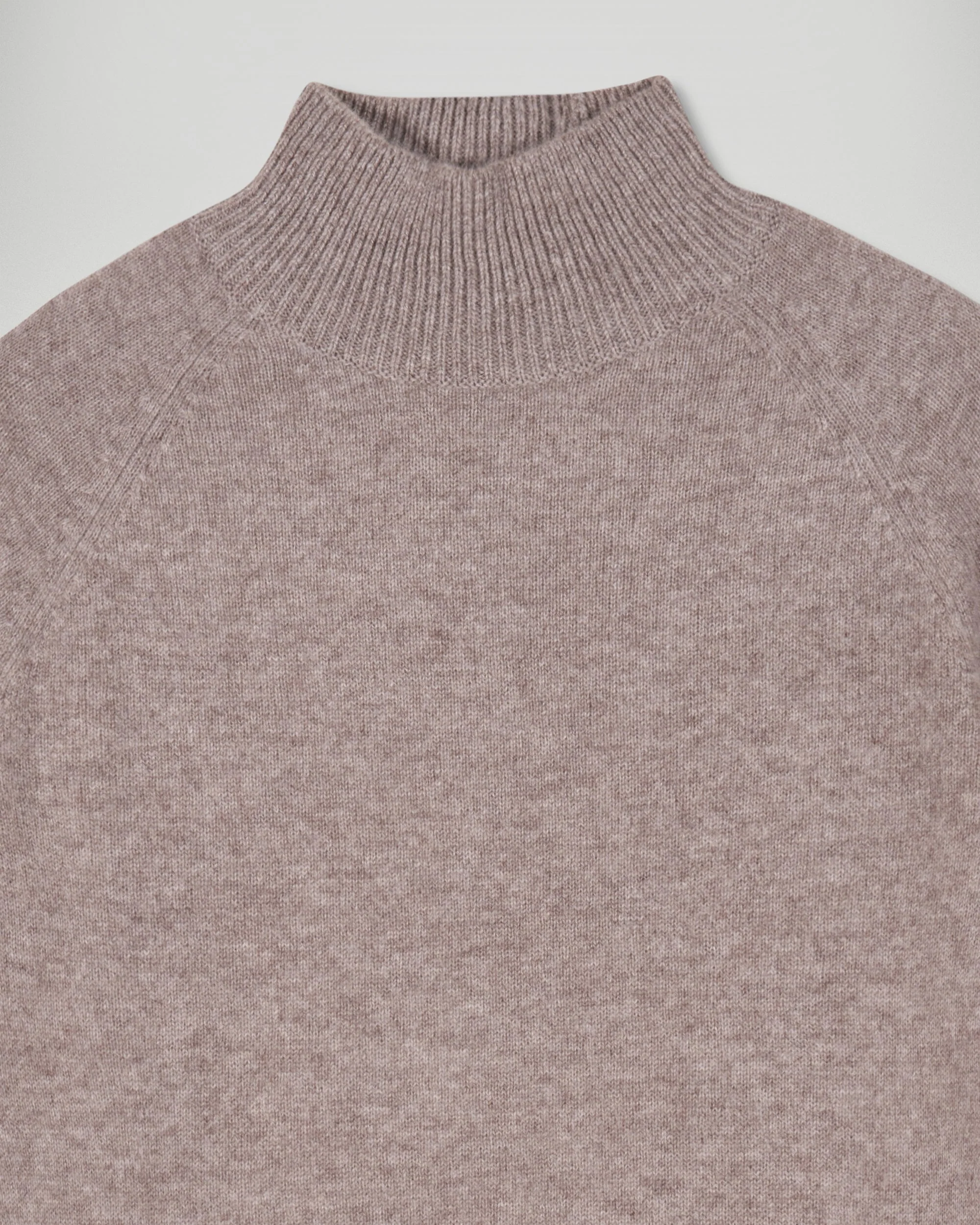 Pull Col Montant (H25 / FEMME / Taupe Chiné) - Image 5