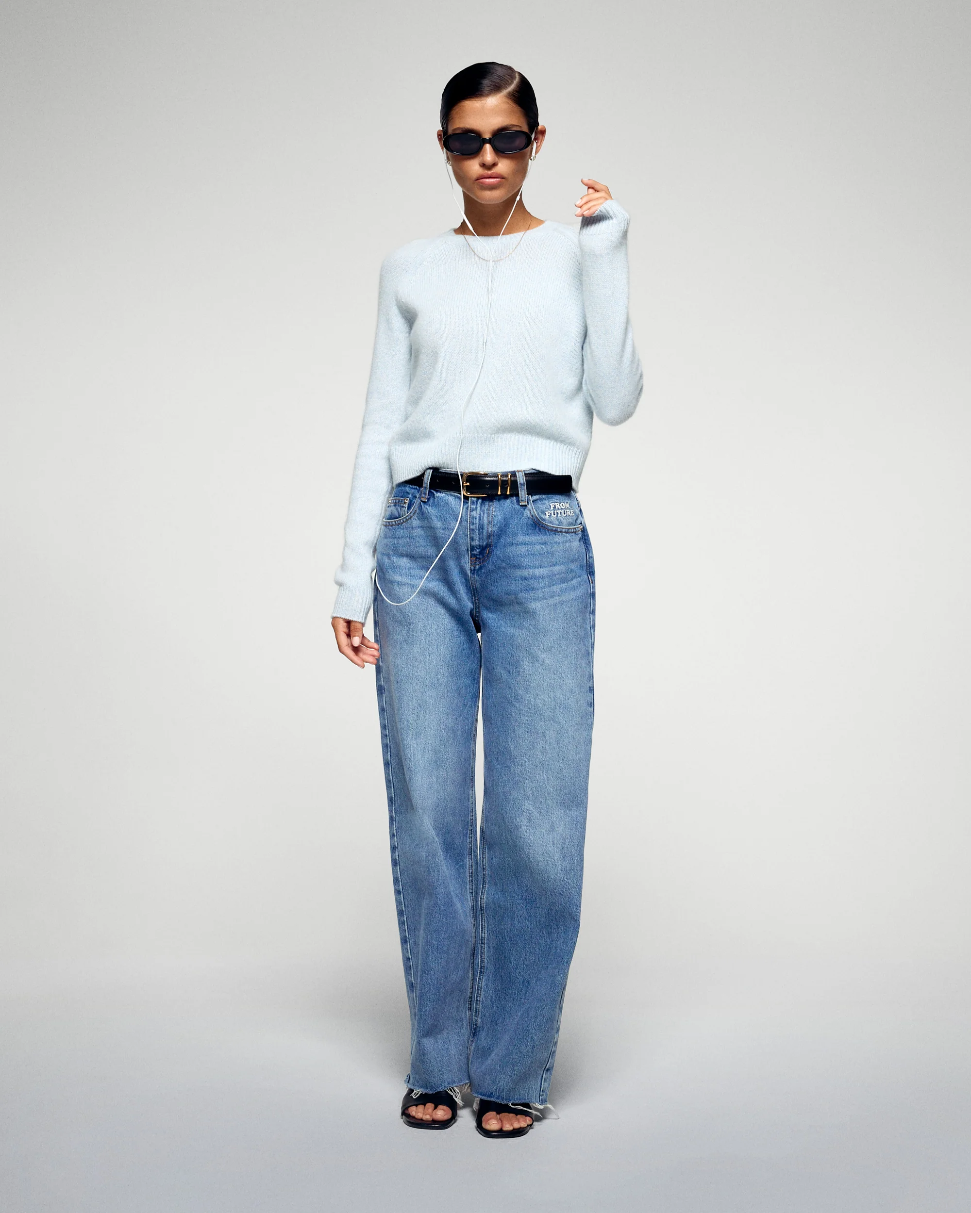 Pull Col Rond (H25 / FEMME / Cotton Sky) - Image 3