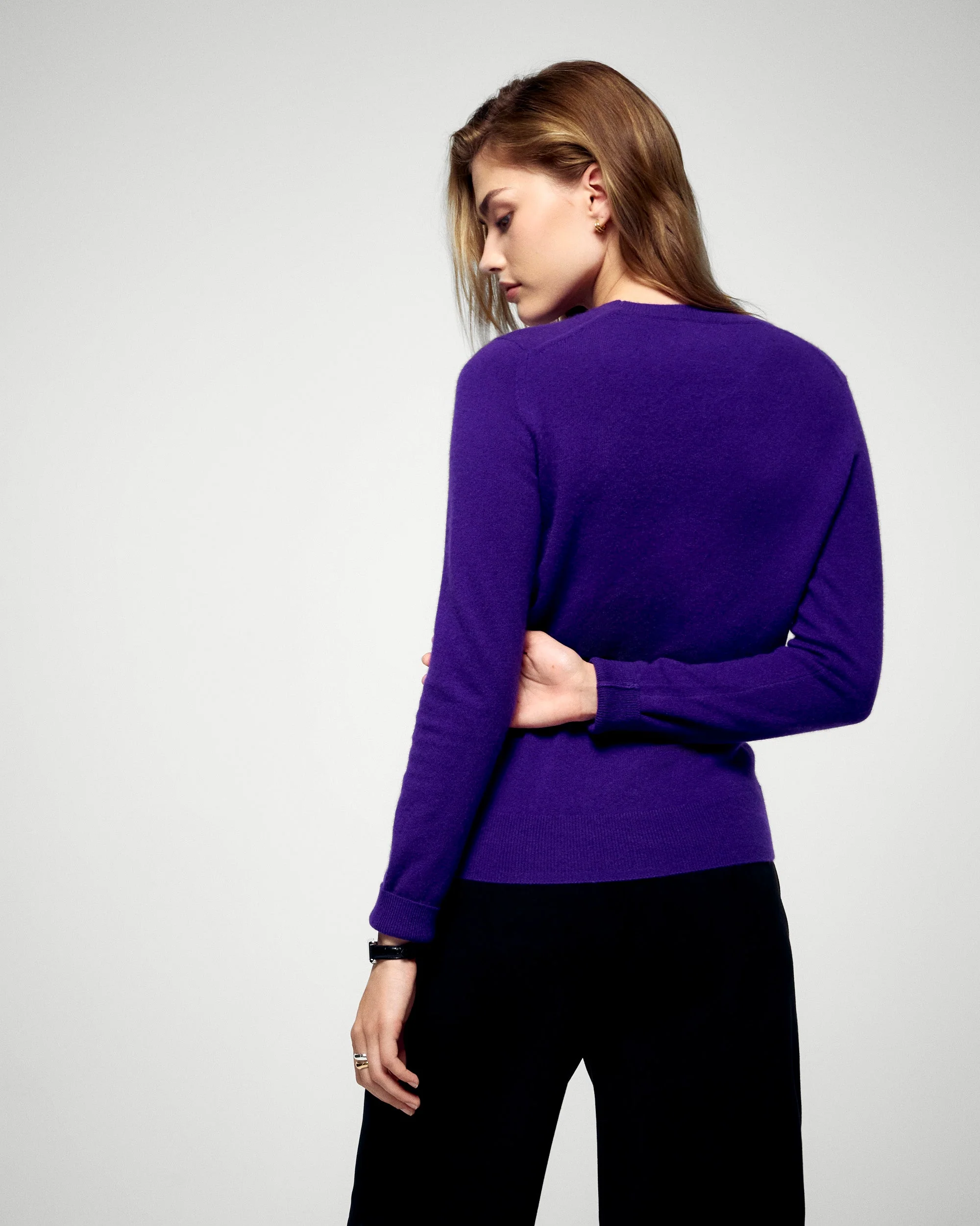 Pull Col Rond (H25 / FEMME / Velvet Purple) - Image 4