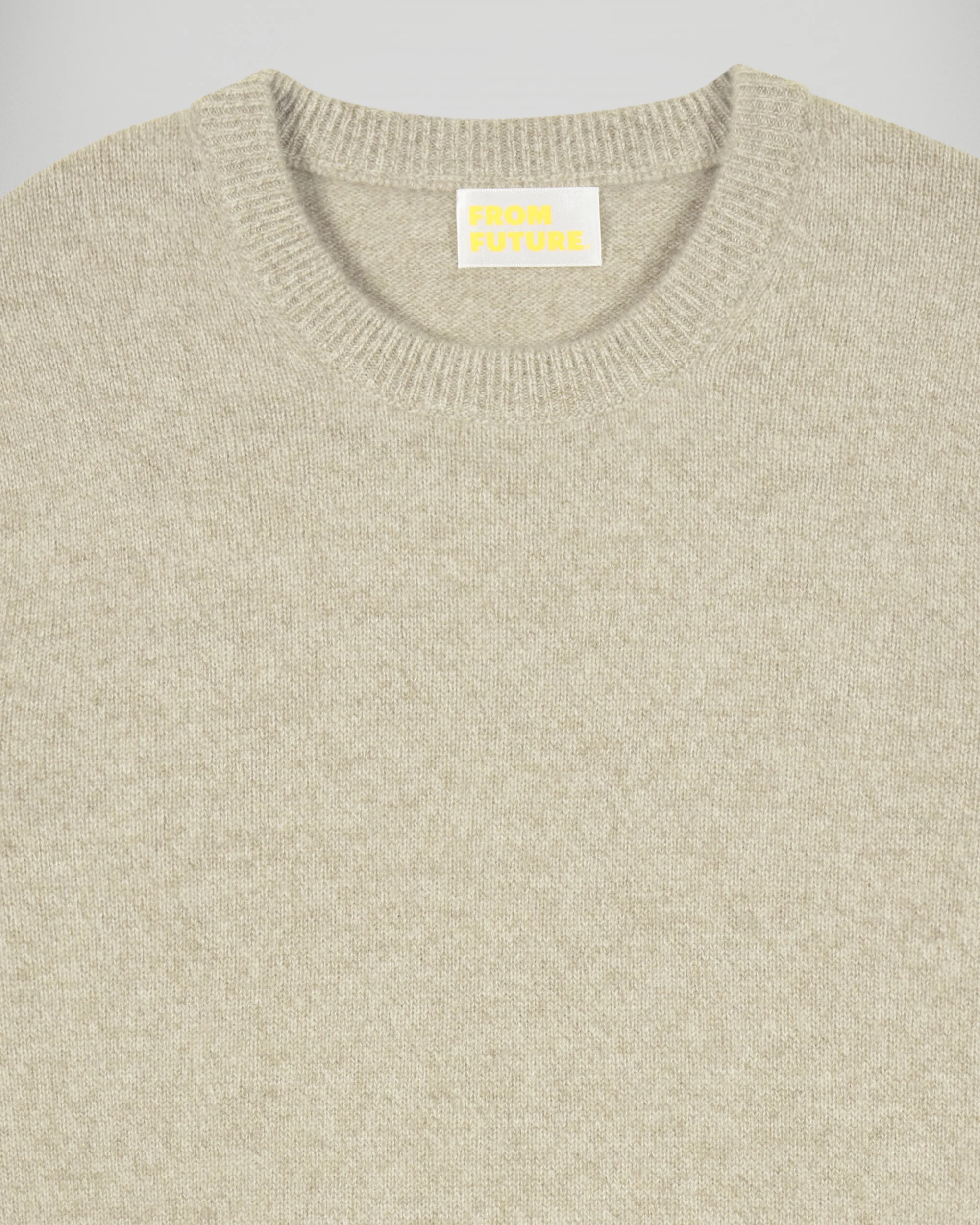 Pull Col Rond (H25 / HOMME / Taupe Mouliné) - Image 6