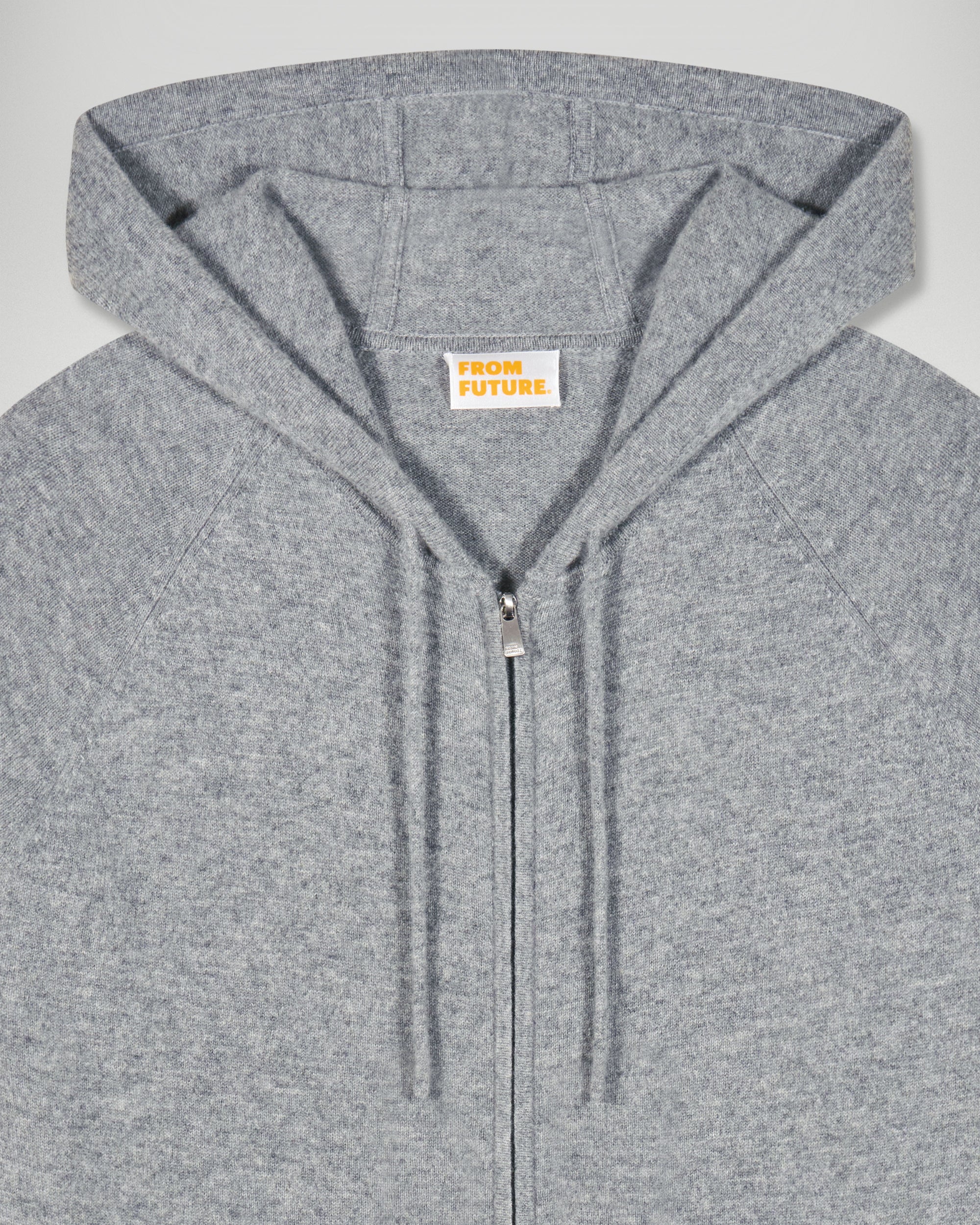 Pull Hoodie Zippé Basique (H25 / HOMME / Gris Chiné Foncé) - Image 7