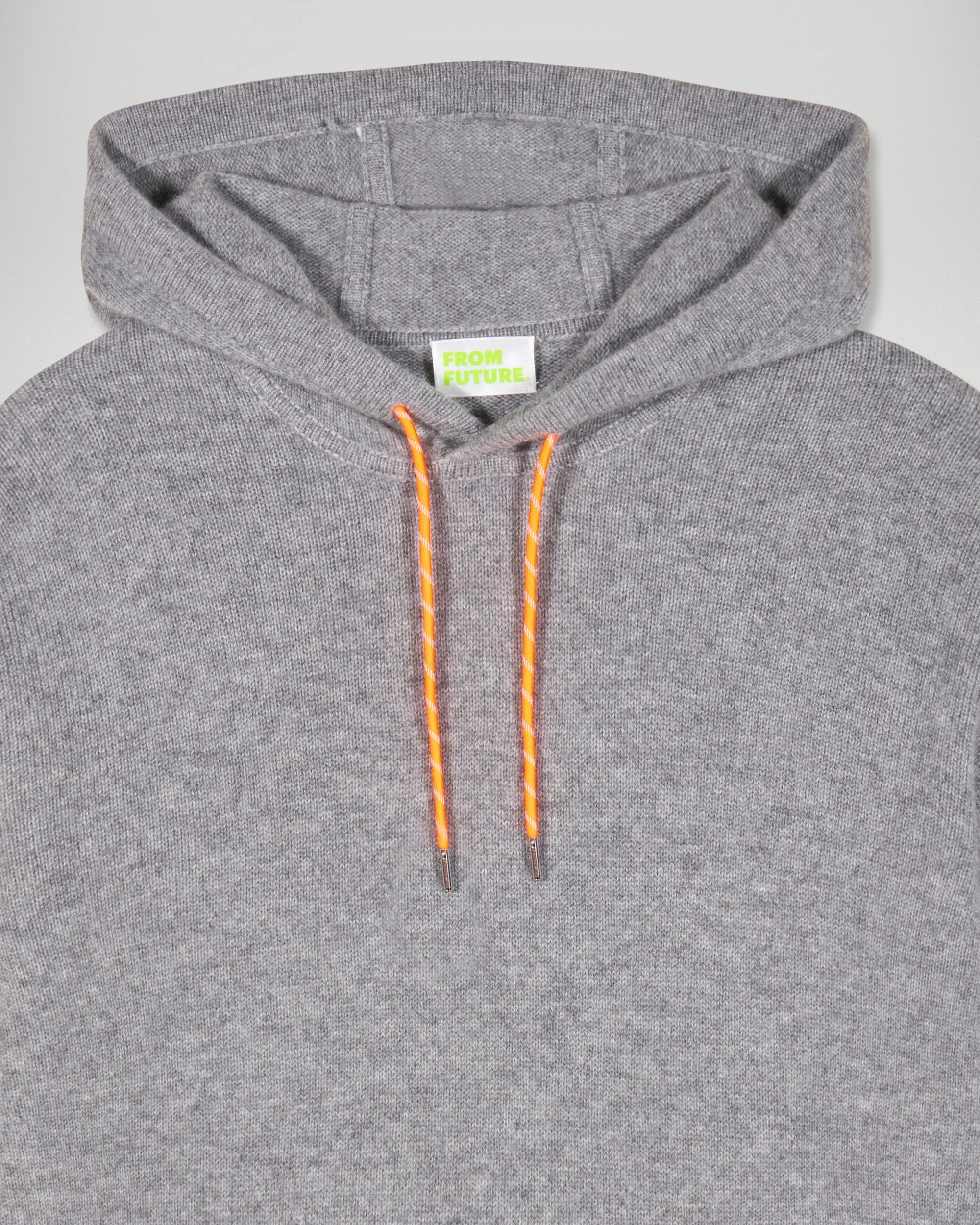 Pull Hoodie Cordons Contrastés (H25 / HOMME / Gris Chiné Foncé) - Image 5