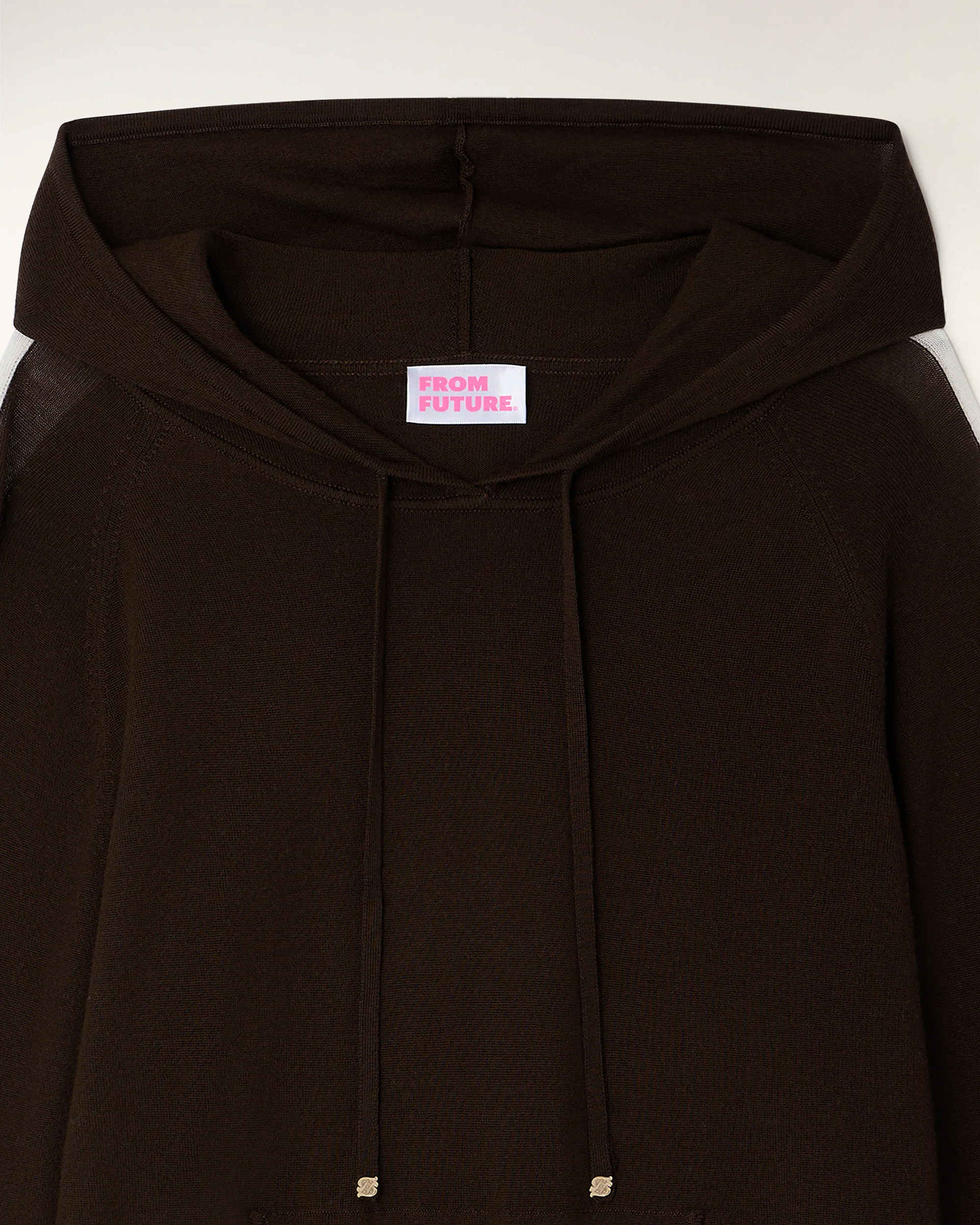 Pull Hoodie à Bandes (S26/ FEMME/ Chocolat / RWS) - Image 7