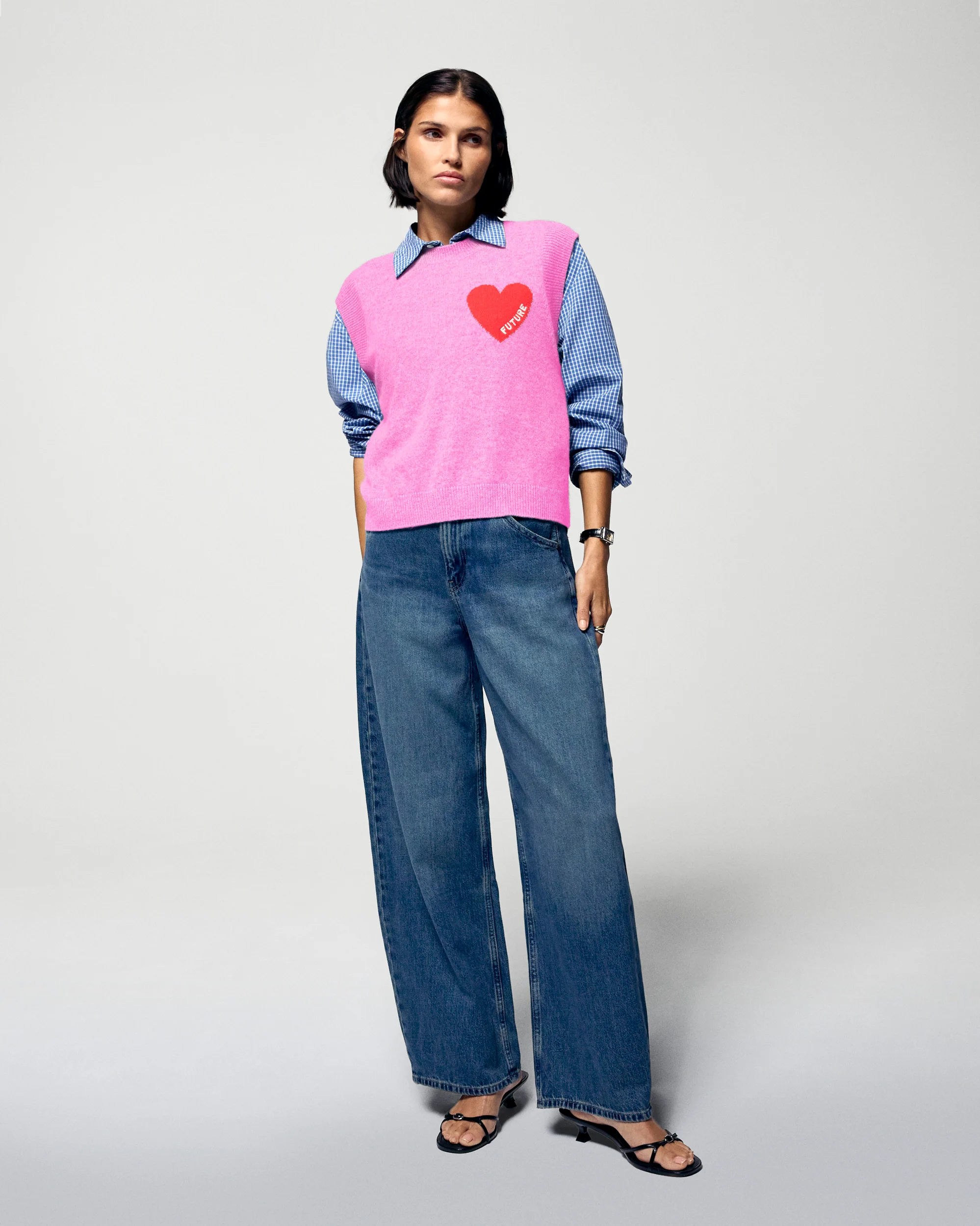 Pull Sans Manches (H25 / FEMME / Fantasy Pink) - Image 3