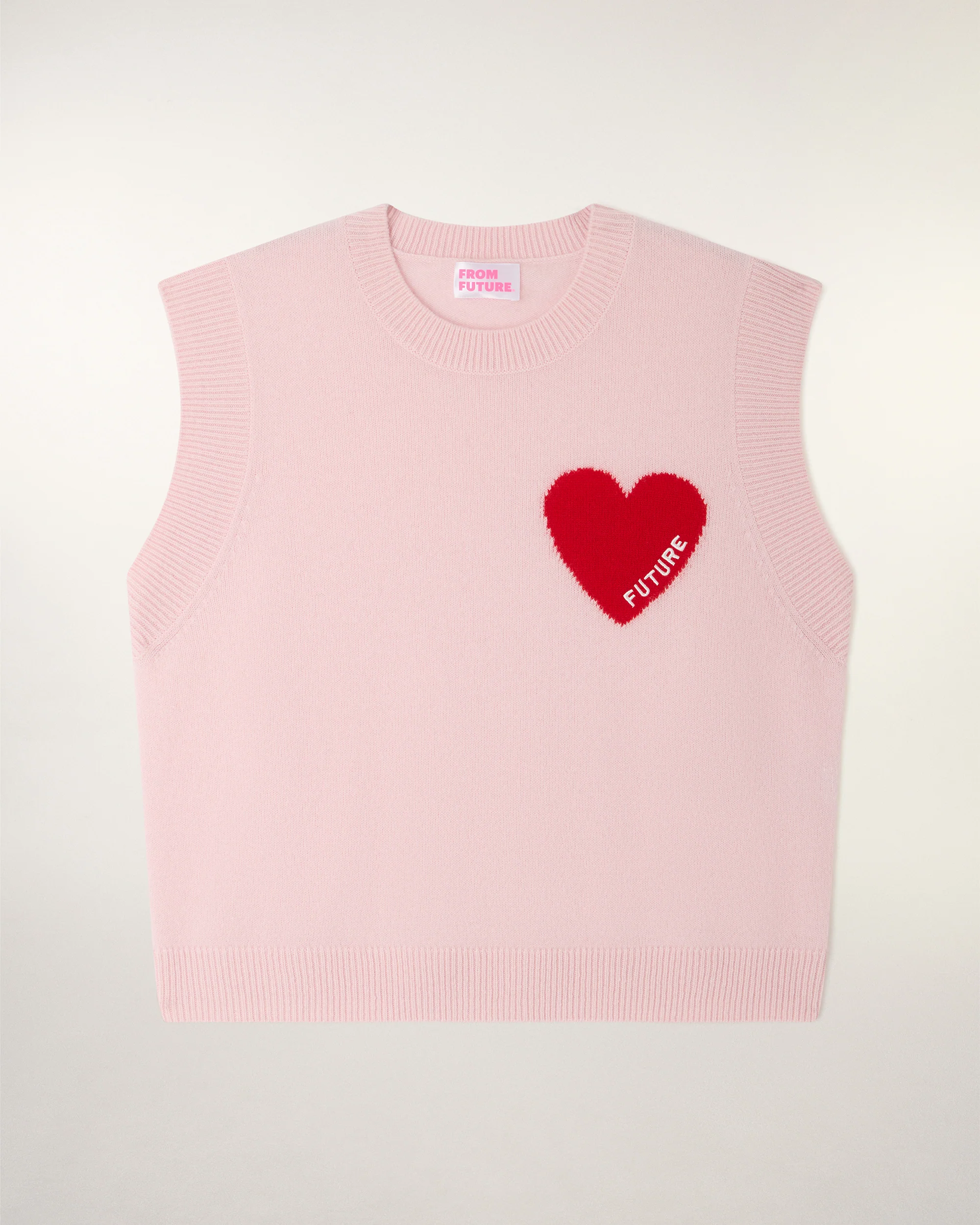 Pull Sans Manches Coeur (S26 / FEMME / Sky Pink) - Image 5