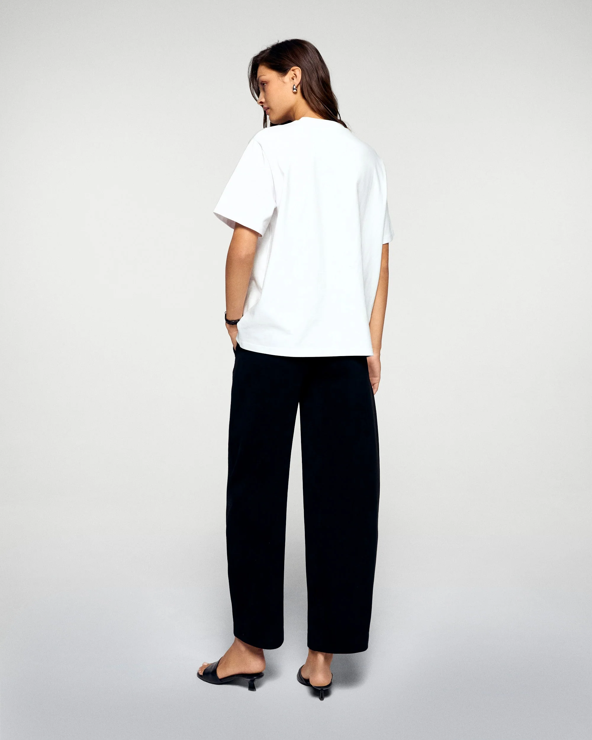 T-shirt Col Rond Manches Courtes Alpine (H25 / FEMME / Blanc) - Image 5