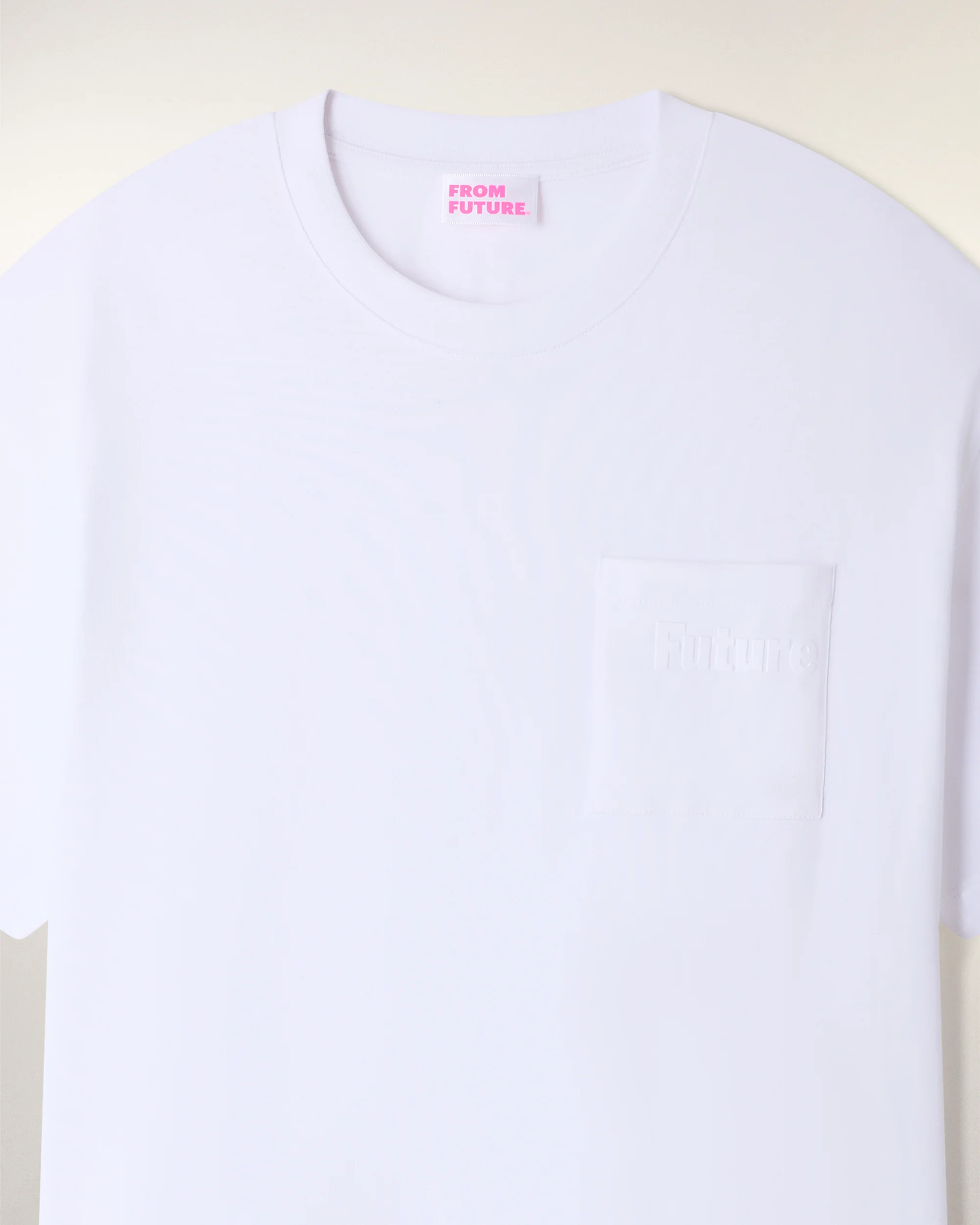 T-shirt Col Rond à Poche (S26 / HOMME / Ecru) - Image 5