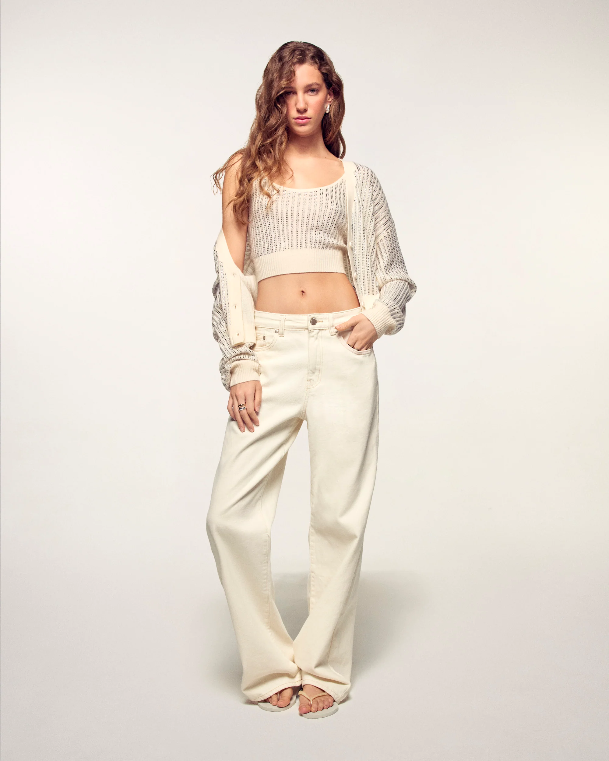 Top Brassière Strass (S26/ FEMME/ Ecru) - Image 4