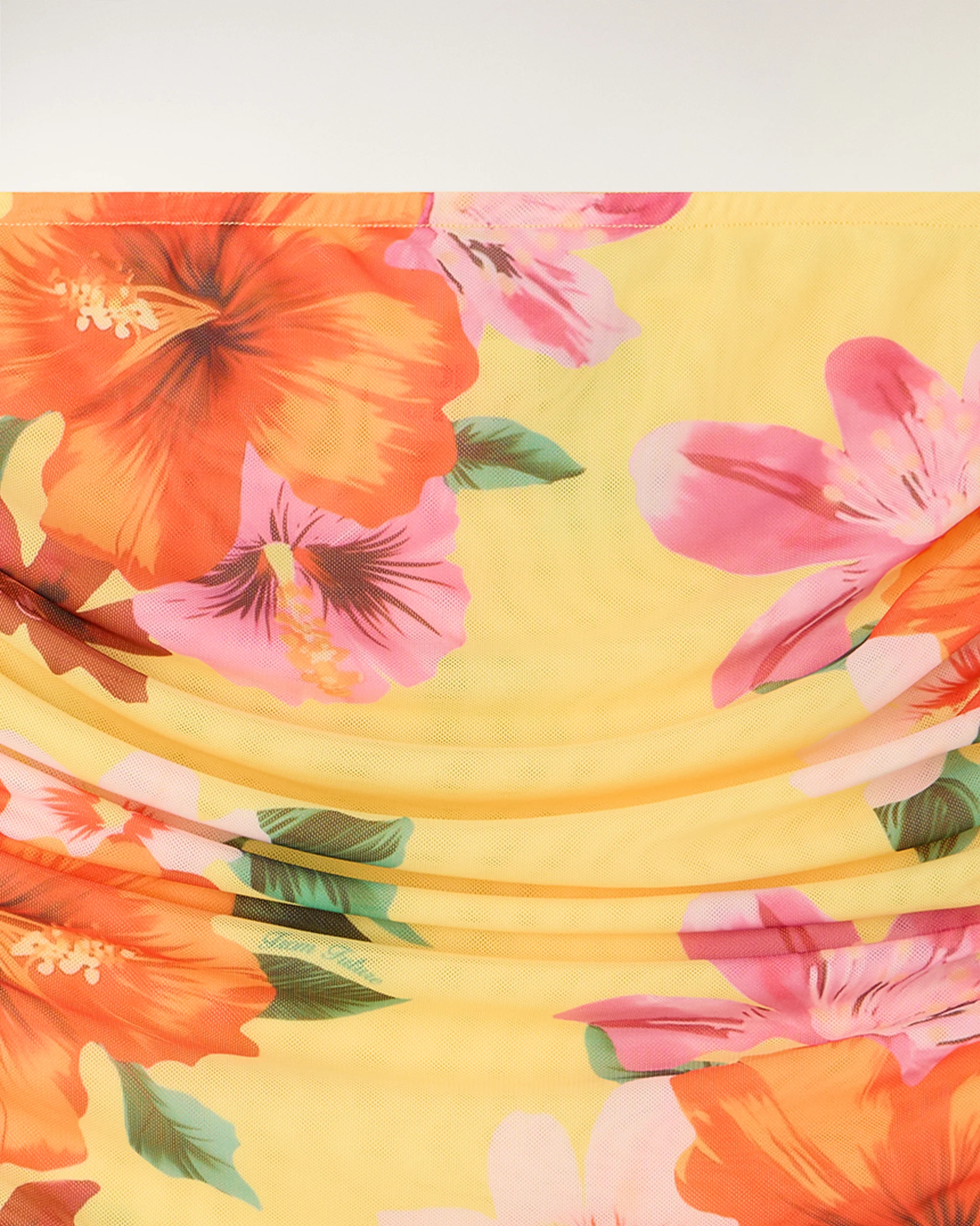 Top Bustier Imprimé Fleurs (S26 / FEMME / YELLOW FLOWER ISLAND) - Image 7
