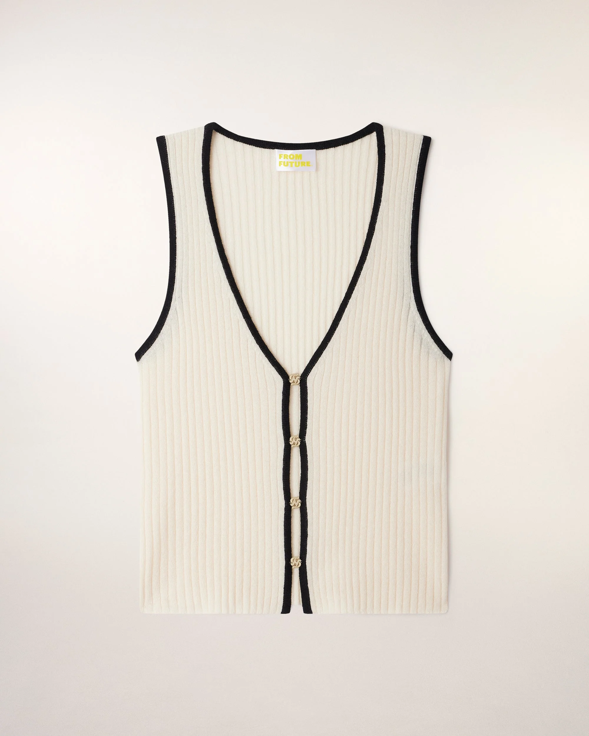 Top Bretelle Bijoux (S26 / FEMME / Ecru) - Image 5